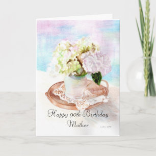 Tarjeta Feliz cumpleaños 90, madre
