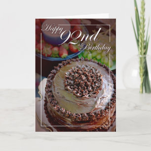 Tarjeta ¡Feliz cumpleaños 92!