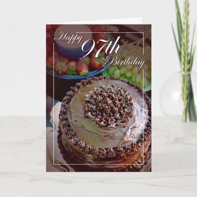 Tarjeta Feliz cumpleaños 97 (Anverso)