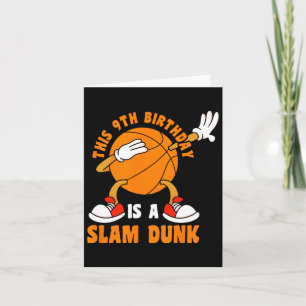 Tarjeta Feliz cumpleaños 9 años Dab Bysketbyll 9º Bir