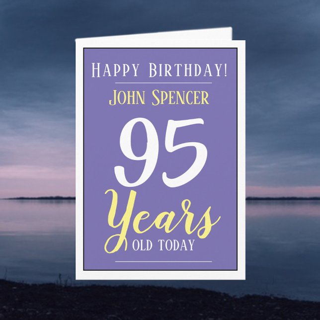 Tarjeta Feliz cumpleaños a 95 años (Subido por el creador)