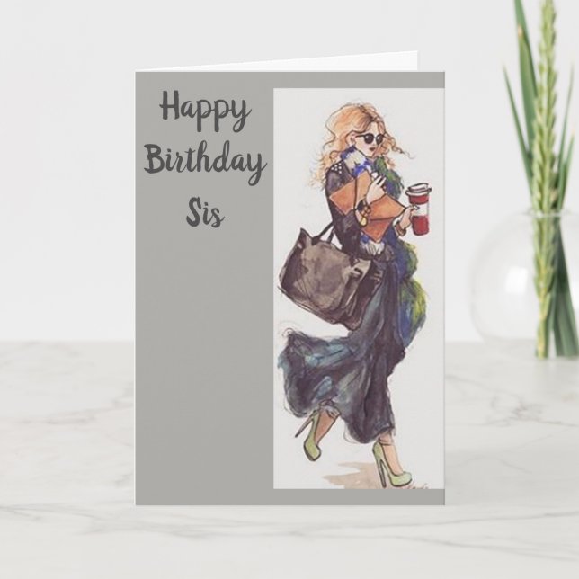TARJETA FELIZ CUMPLEAÑOS A ***A HERMANA MUY ESPECIAL*** (Anverso)