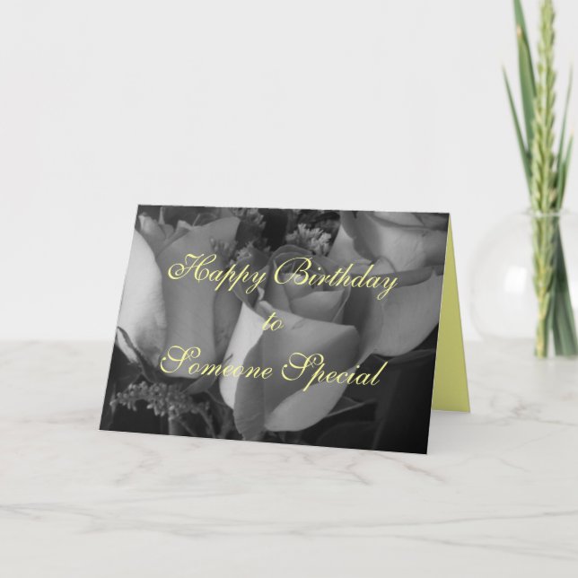 Tarjeta Feliz cumpleaños a alguien especial (Anverso)