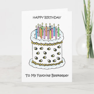 Tarjeta Feliz cumpleaños a Apicultor