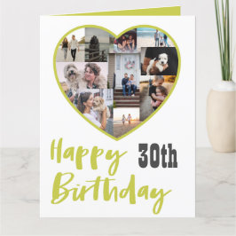 Tarjeta Feliz Cumpleaños a Cualquier Edad Multi Collage Ta