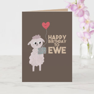 Tarjeta Feliz cumpleaños a Ewe