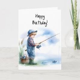 Tarjeta Feliz cumpleaños a Fishin’ por sonrisa de cumpleañ