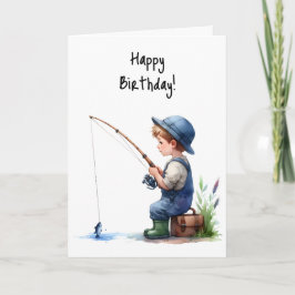Tarjeta Feliz cumpleaños a Fishin’ por sonrisa de cumpleañ