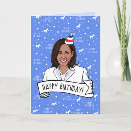 Tarjeta Feliz cumpleaños a Kamala Harris