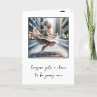 Feliz cumpleaños a la anciana