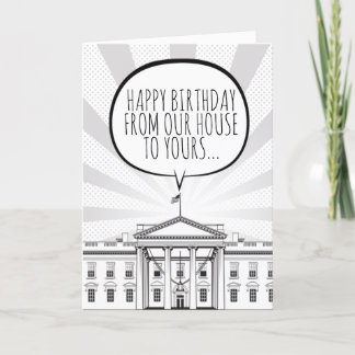 Tarjeta Feliz cumpleaños a la Casa Blanca Biden Harris