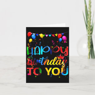 Tarjeta Feliz cumpleaños a la fiesta de cumpleaños para ni