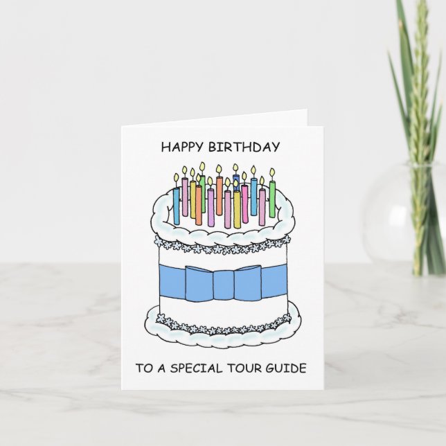 Tarjeta Feliz cumpleaños a la guía turística (Anverso)