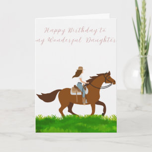 Tarjeta Feliz cumpleaños a la maravillosa hija