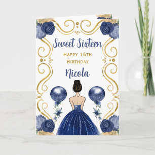 Tarjeta Feliz cumpleaños a la Marina Princesa del Cabello 