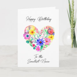 Tarjeta Feliz cumpleaños a la mejor sobrina