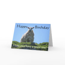 Feliz cumpleaños a la oveja