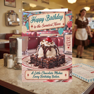 Tarjeta Feliz cumpleaños a la sobrina más dulce