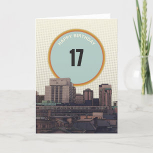 Tarjeta Feliz cumpleaños a los 17 años