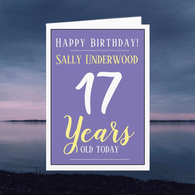 Tarjeta Feliz cumpleaños a los 17 años (Subido por el creador)