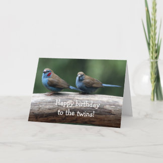 Tarjeta ¡Feliz cumpleaños a los gemelos!