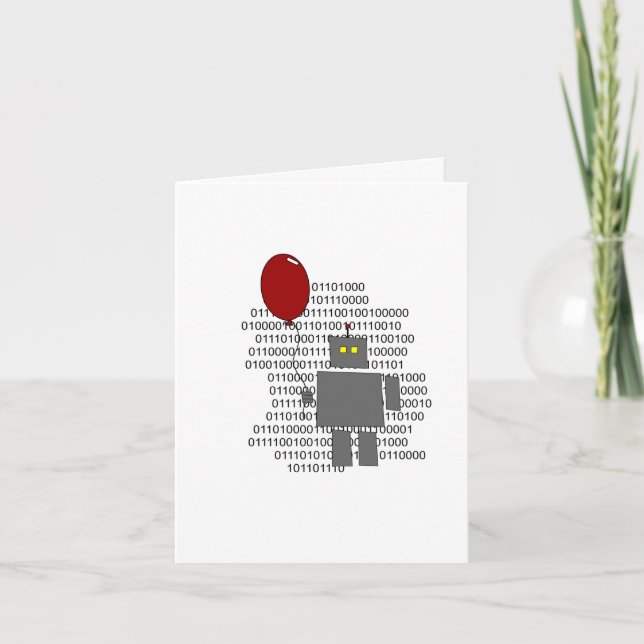 Tarjeta Feliz cumpleaños a los humanos (Anverso)