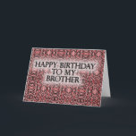 Tarjeta Feliz cumpleaños a mi Brother<br><div class="desc">Feliz cumpleaños a mi Brother</div>