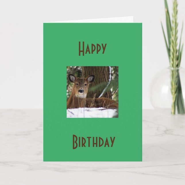 TARJETA FELIZ CUMPLEAÑOS A MI CAZADOR *FAVORITO* (Anverso)