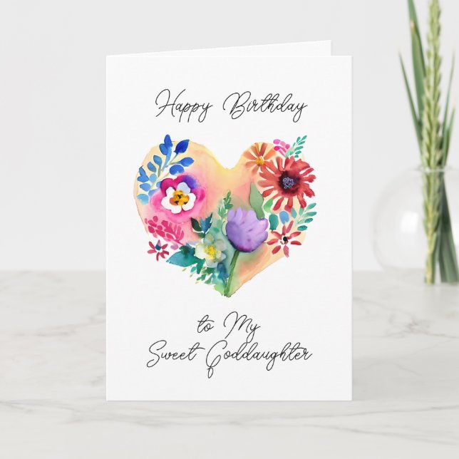 Tarjeta Feliz cumpleaños a mi dulce hija (Anverso)