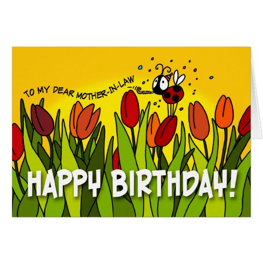 Tarjeta Feliz cumpleaños - a mi estimada suegra