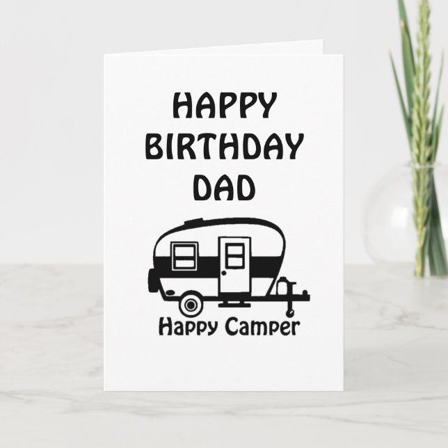 TARJETA FELIZ CUMPLEAÑOS A MI FELIZ CAMPER ***DAD*** (Anverso)