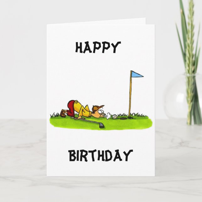 TARJETA FELIZ CUMPLEAÑOS A MI **GOLFER FAVORITO** (Anverso)