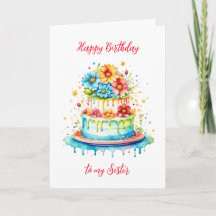 Feliz cumpleaños a mi hermana personalizada