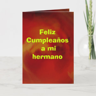 Tarjeta - Feliz cumpleaños a mi hermano