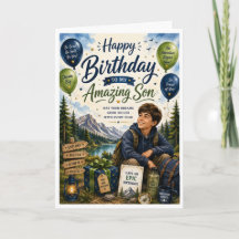 Feliz cumpleaños a mi increíble hijo Cumpleaños de