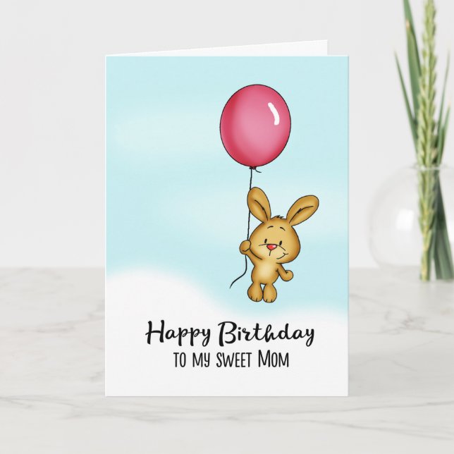Tarjeta ¡Feliz cumpleaños a mi mamá! (Anverso)