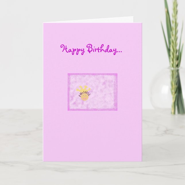 Tarjeta Feliz cumpleaños a mi pequeña Princesa (Anverso)