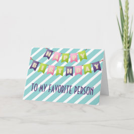 Tarjeta Feliz Cumpleaños A Mi Persona Favorita