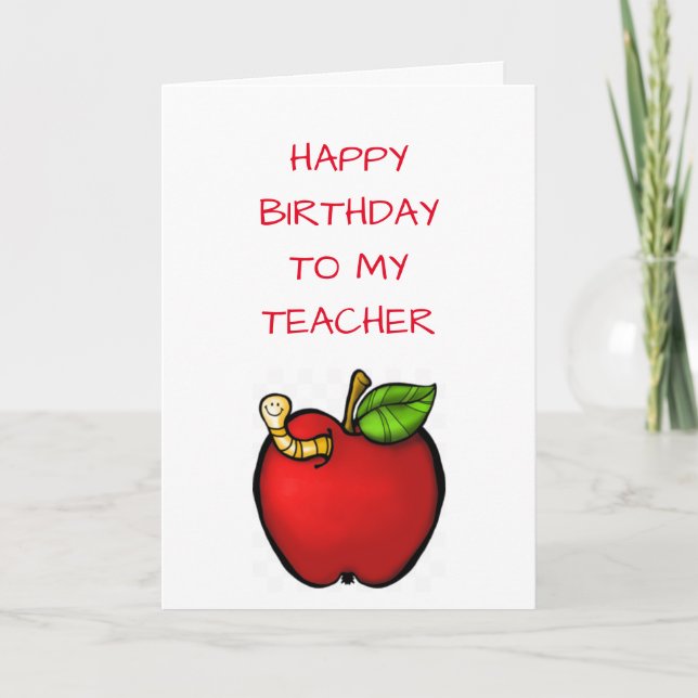 TARJETA FELIZ **CUMPLEAÑOS** A MI ***PROFESOR*** (Anverso)