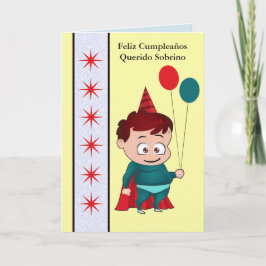 Tarjeta Feliz cumpleaños a mi querida Sobrino