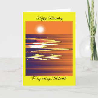 Tarjeta Feliz cumpleaños a mi querido esposo