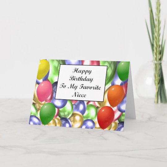 Tarjeta Feliz Cumpleanos A Mi Sobrina Preferida Zazzle Es