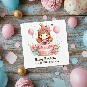 Tarjeta Feliz Cumpleaños a Nuestra Pequeña Princesa