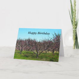 Tarjeta Feliz cumpleaños a Orchard en pleno auge