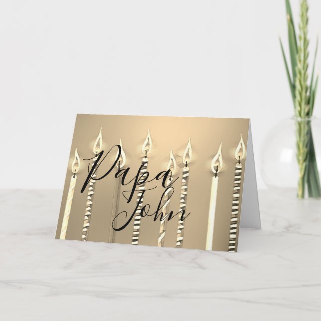 Tarjeta Feliz cumpleaños a papá (Anverso)