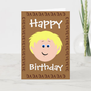 Tarjeta Feliz cumpleaños a papá de hija