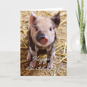 Tarjeta Feliz cumpleaños a Piglet