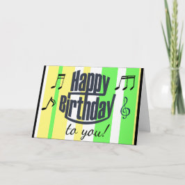 Tarjeta Feliz cumpleaños a ti, caribeño verde, cumpleaños