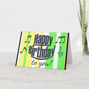 Tarjeta Feliz cumpleaños a ti, caribeño verde, cumpleaños 