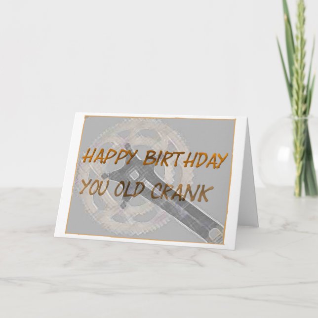 Tarjeta Feliz cumpleaños a tu viejo graduado (Anverso)